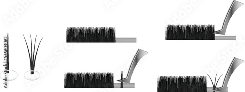 Eyelash extensions, tweezers and artificial eyelash extensions