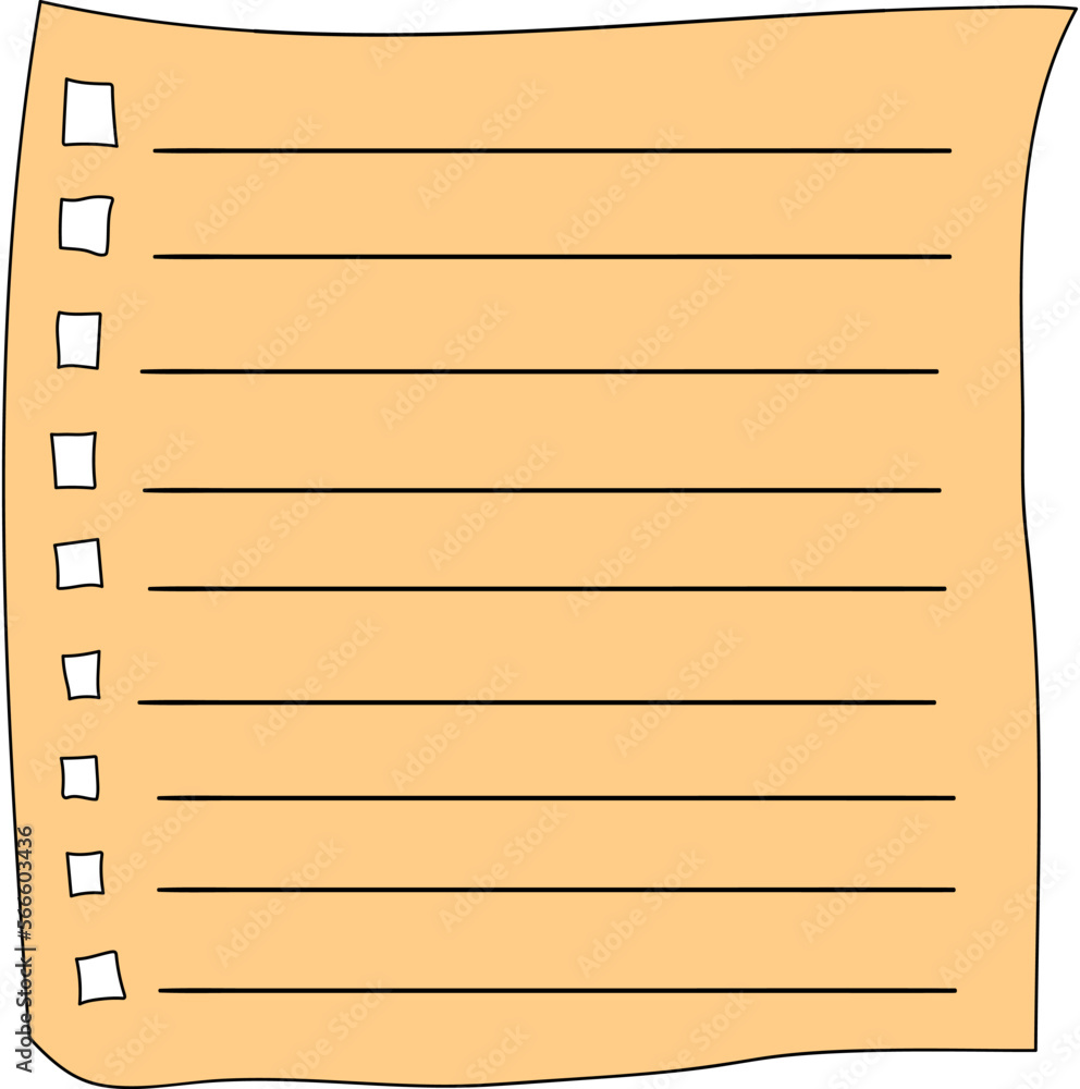 Cute Paper Notepad Vector Cute Paper Notepad Vector