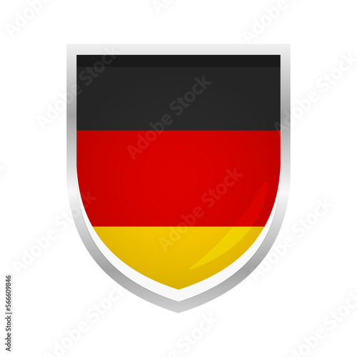 Free Download Germany Flag Badge Shield Shape - GFXLoad