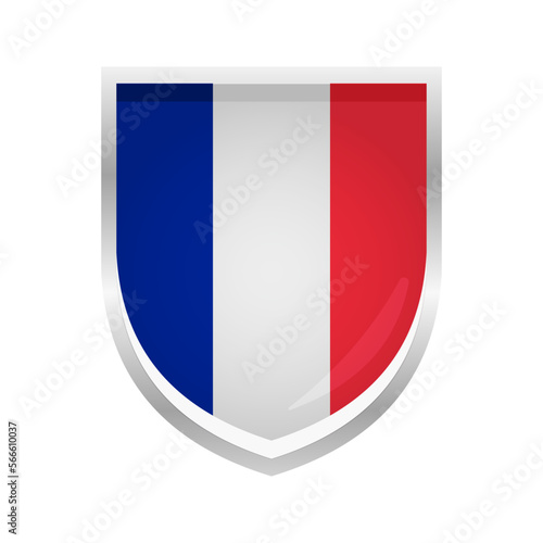 France Flag Badge Shield Shape Free Download France Flag Badge Shield Shape - GFXLoad