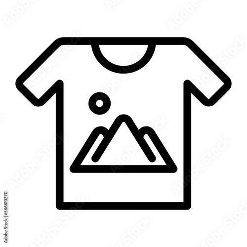 tshirt line icon