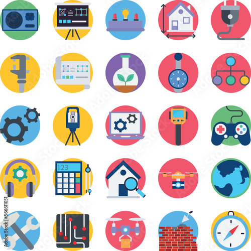 Engineering vector icons, architecture icons pack, construction vector icons, engineering icons pack, repairing icons set, icons collection of engineering, engineering flat icons set 