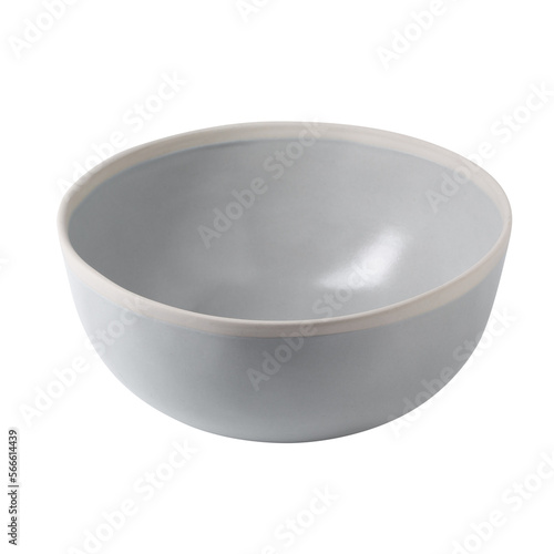 White ceramic bowl isolated on alpha background