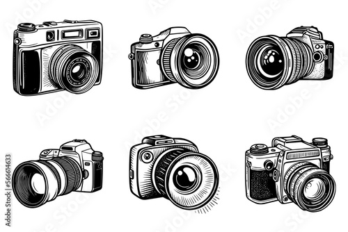 Set of SLR cameras