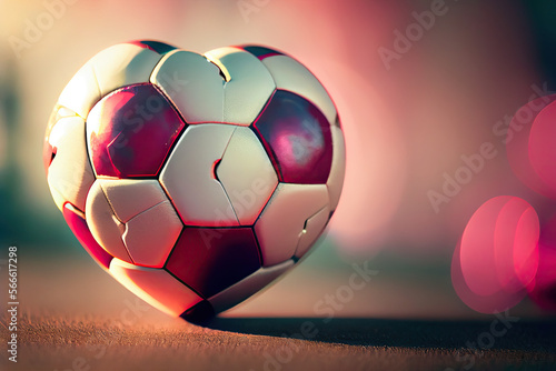 Soccer Love, Generative AI photo