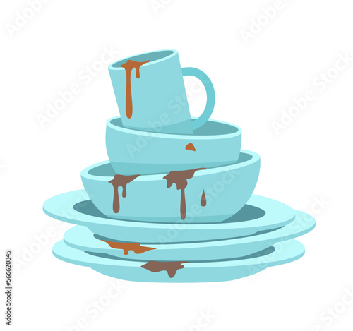 dirty dish with good quality with good color