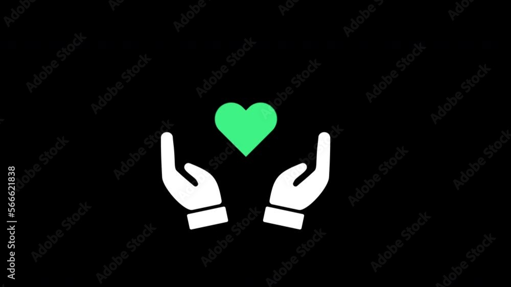 Volunteer icon animation.4K motion animation. Volunteer icon animation.4K motion animation.