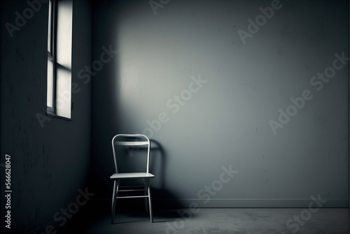 empty room with chair