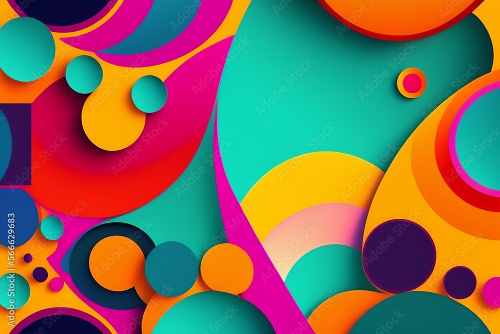 Obraz premium Modern Abstract Background, Backdrop, Design Element, Poster Banner or Flier With Space For Text - Generative AI