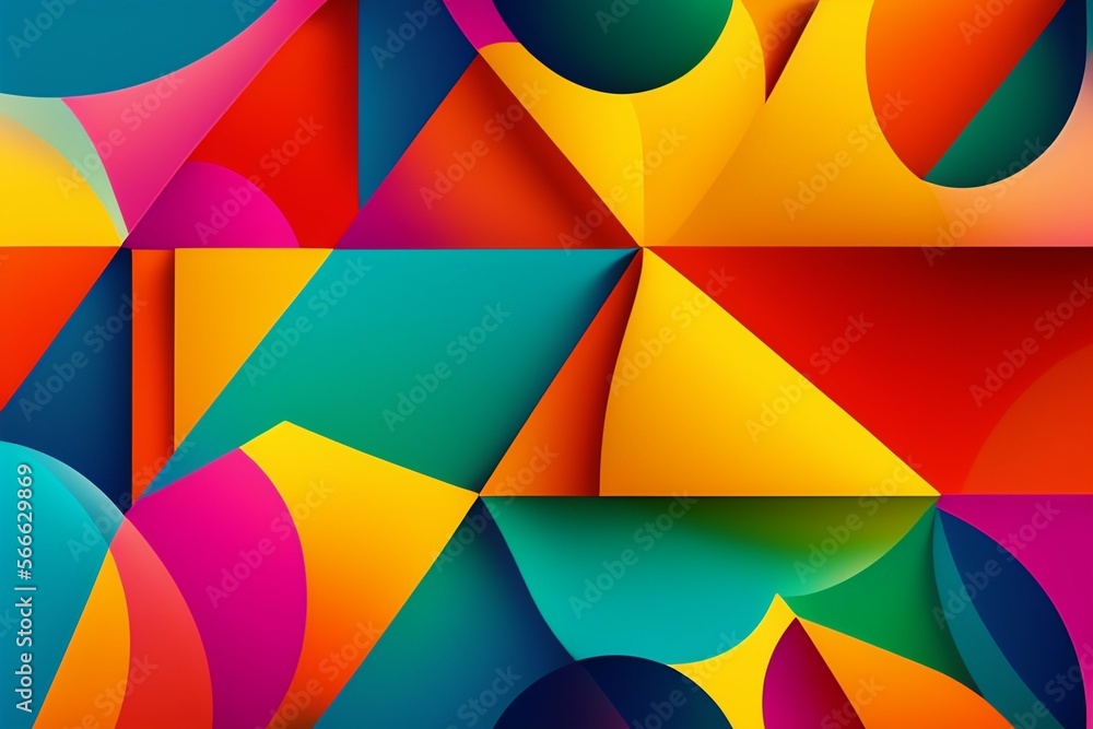 Fototapeta premium Modern Abstract Background, Backdrop, Design Element, Poster Banner or Flier With Space For Text - Generative AI