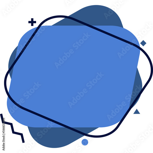 Abstract Memphis Blob Design