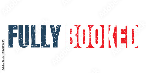 Fully booked rectangular stamp isolated on white background
