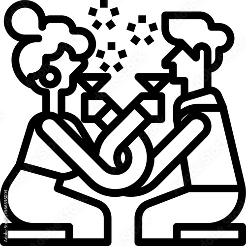 honeymoon outline icon