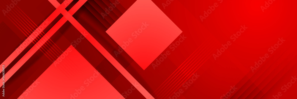 Abstract red vector banner background with stripes. Design template for brochures, flyers, magazine and social media ads Abstract red vector banner background with stripes. Design template for brochures, flyers, magazine and social media ads
