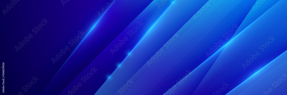 Obraz premium Abstract blue and black with light pattern. Technology futuristic metal texture soft tech diagonal background black dark clean modern with sparkle and glitter.