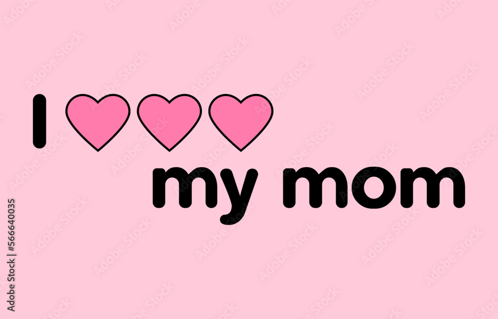 I love my dad card vector
 in a pink backround