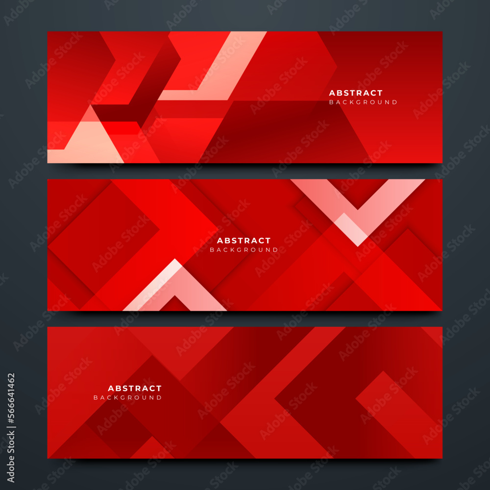 Modern dark red abstract banner design. Dynamic vector shaped background. Modern graphic template banner pattern for social media and web sites