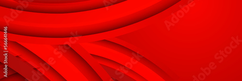 red banner background