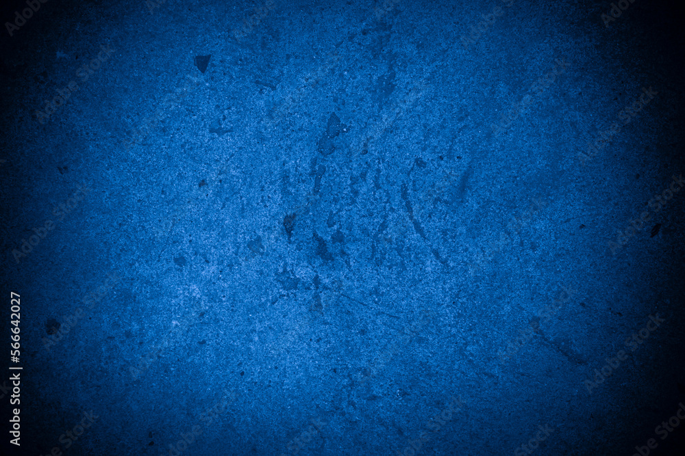 Old wall pattern texture cement blue dark abstract blue color design are light with black gradient background. Old wall pattern texture cement blue dark abstract blue color design are light with black gradient background.