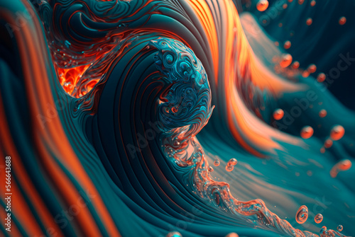 psychic waves concept. Generative AI