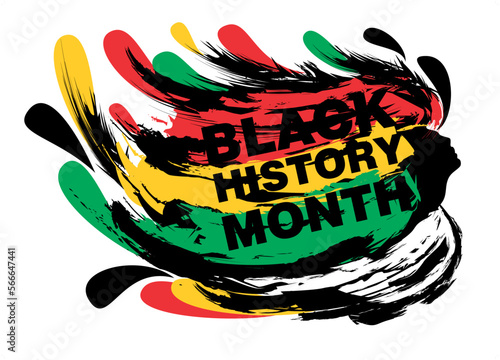 An abstract representation of a woman for Black History Month on an isolated white background