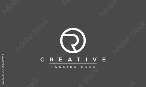 OR Alphabet letter icon logo, R RO monogram illustration symbol.