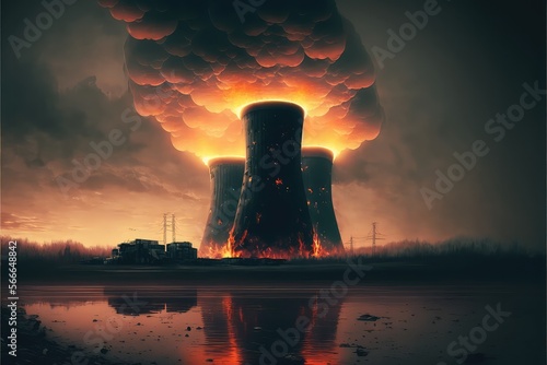 Explosion nuclear power plant