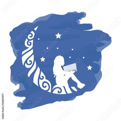 child moon dream playground