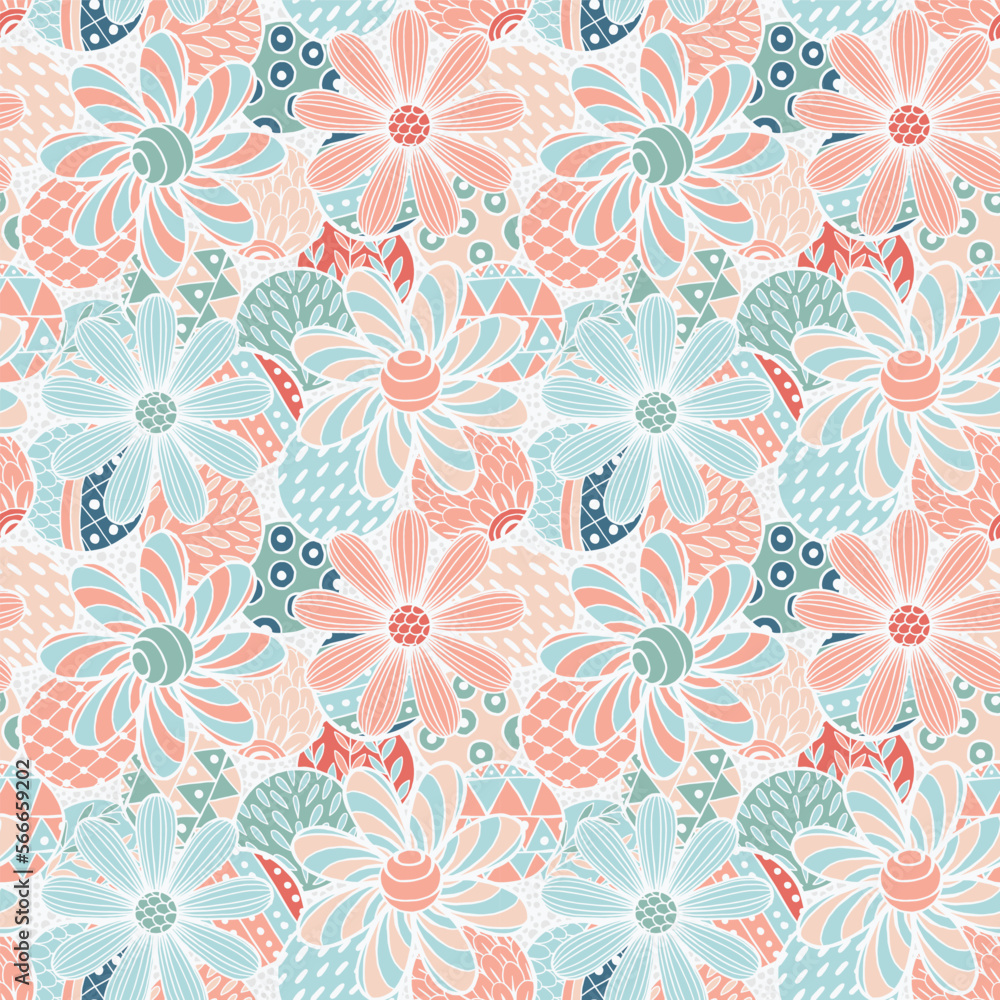 Hand Drawn decorative elements, Abstract doodle style seamless pattern For fabrics, clothing, decoration, home decor, cards and templates, wrapping paper, kids prints. Hand Drawn decorative elements, Abstract doodle style seamless pattern For fabrics, clothing, decoration, home decor, cards and templates, wrapping paper, kids prints.