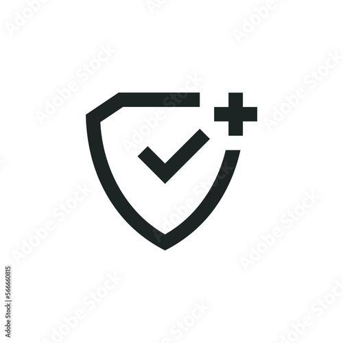 Extended warranty icon isolated on white background