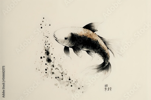 koi fish japan art