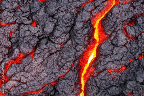 High-Resolution Image of Lava Texture Background Overlay Showcasing the Natural Beauty and Intensity of Lava, Perfect for Adding a Touch of Danger, Heat and Elegance to any Design