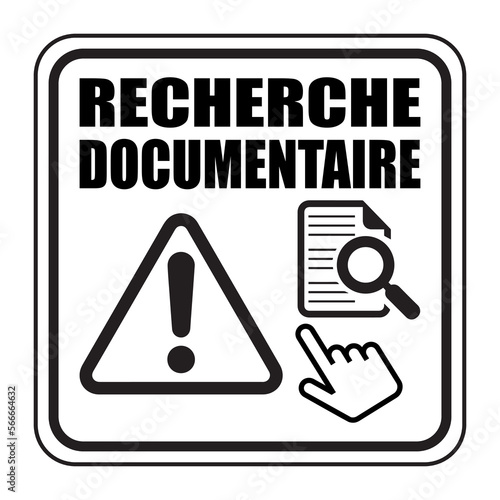 Logo recherche documentaire.