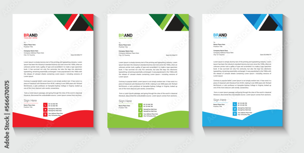 letter head design template letter head design template