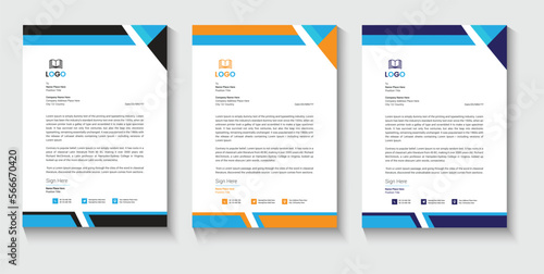 creative letter head template web design