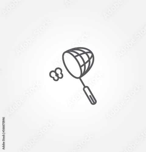 butterfly net icon vector illustration logo template for many purpose. Isolated on white background.