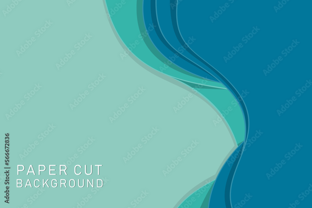 Abstract background with paper cut style vector template Abstract background with paper cut style vector template