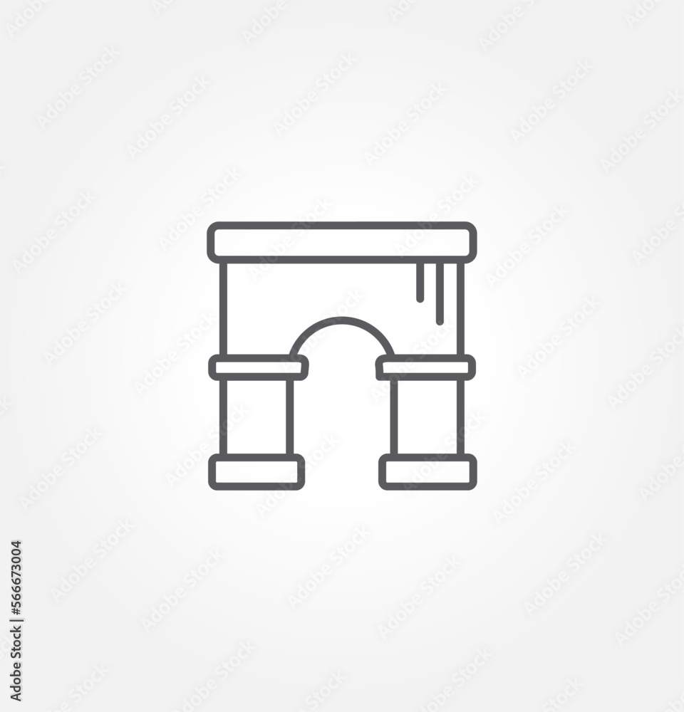 gate icon vector illustration logo template for many purpose. Isolated on white background. gate icon vector illustration logo template for many purpose. Isolated on white background.