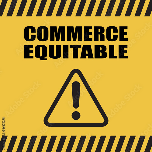 Logo commerce équitable.
