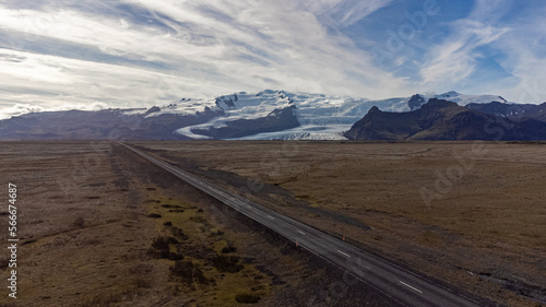 Vatnajökull glacier and ring road, Iceland
