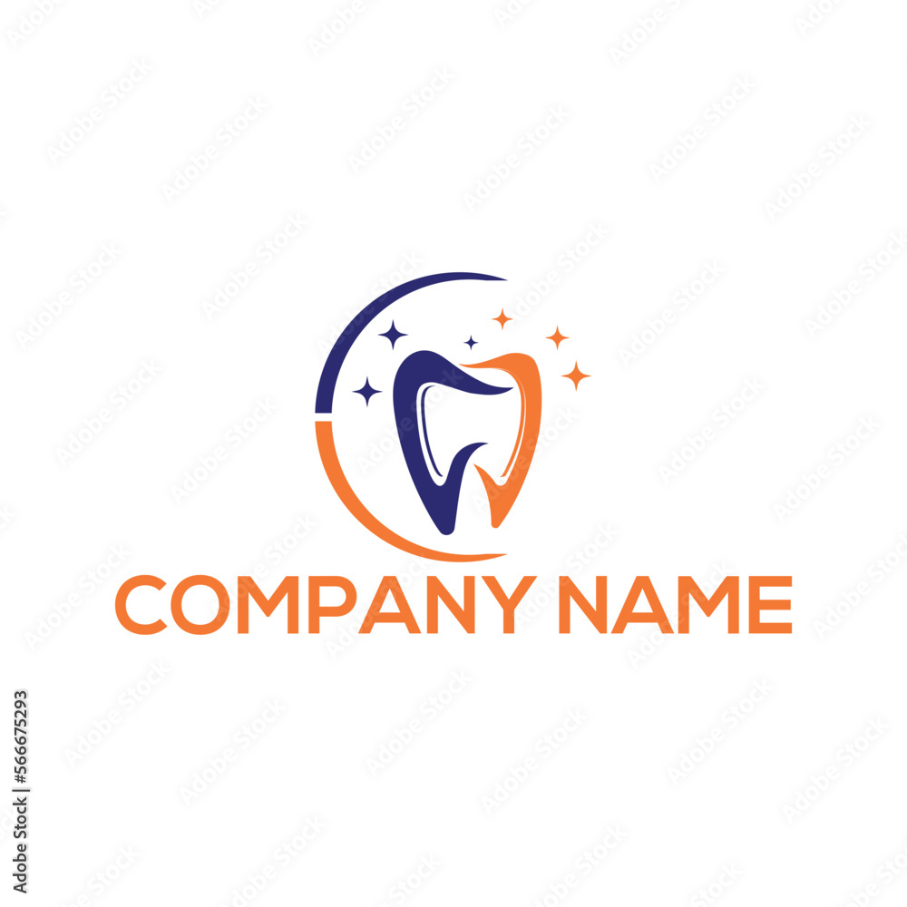 Dental logo design with vector file. Dental logo design with vector file.