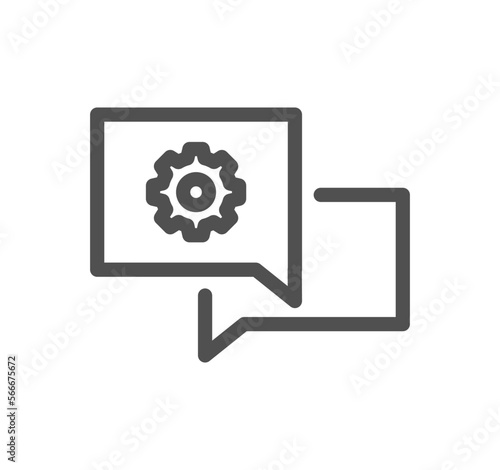 Setting and controls related icon outline and linear vector.