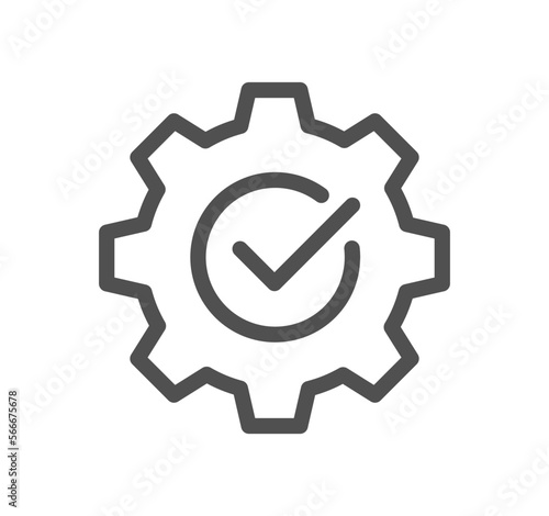 Setting and controls related icon outline and linear vector.