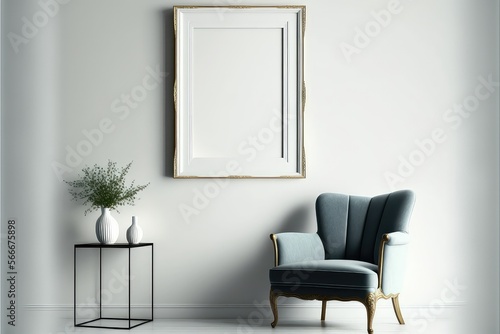 Mockup Poster in modern living room