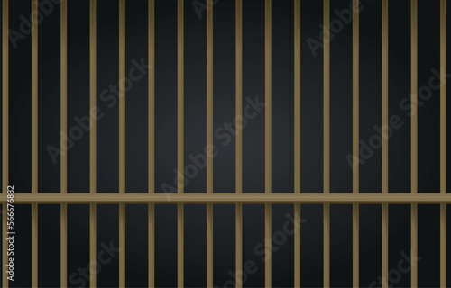 Cage metal bars. vector illustration