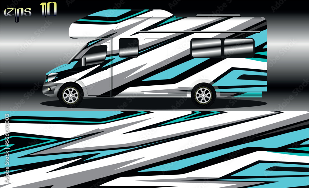 racing background vector for camper car wraps and more