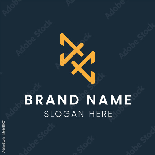 Ilustration vector graphic of K logo design concept template
