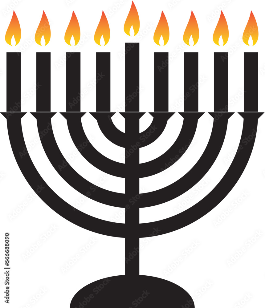 Fototapeta premium Hanukkah Menorah