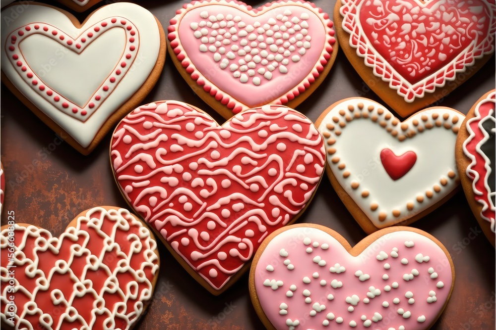 Heart Cookies Valentine Day Heart Cookies Valentine Day