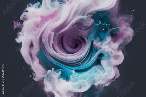 Artistic Pastel Smoke Abstract Art Texture Graphic created with Generative AI Technology